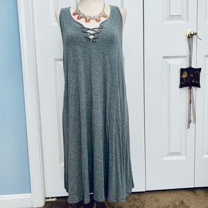 Casual gray dress